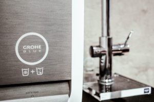 Grohe unbottled water boutique hotel presentation blue home