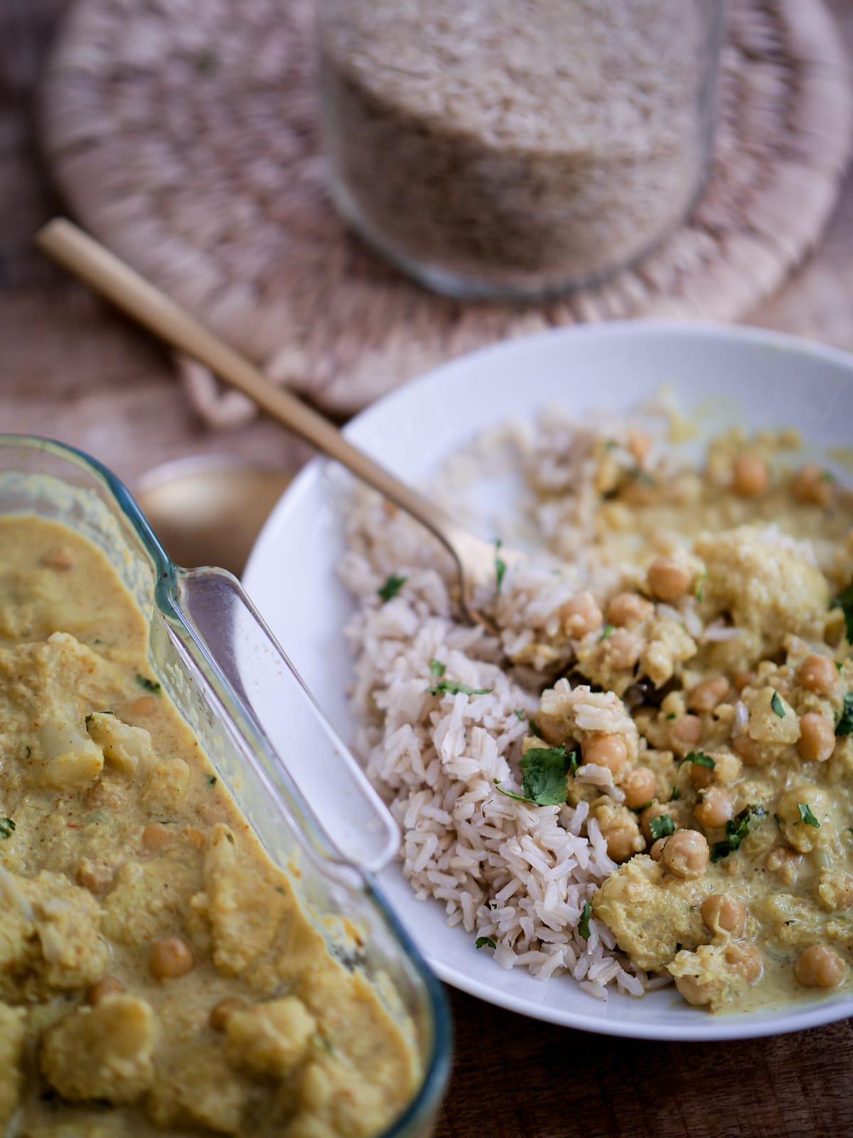 Recette de Curry de choux fleur et pois chiches avec le robot Cookit de Bosch