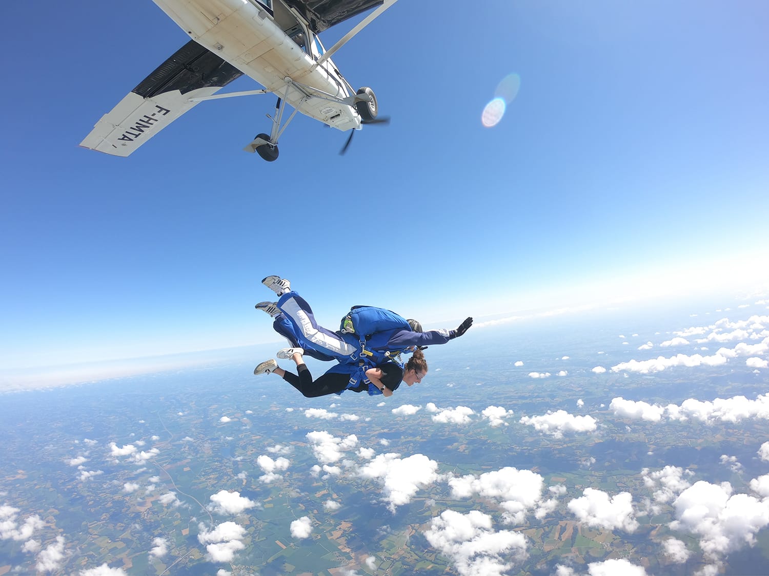 Cap Adrenaline - Mon baptême de saut en parachute en tandem