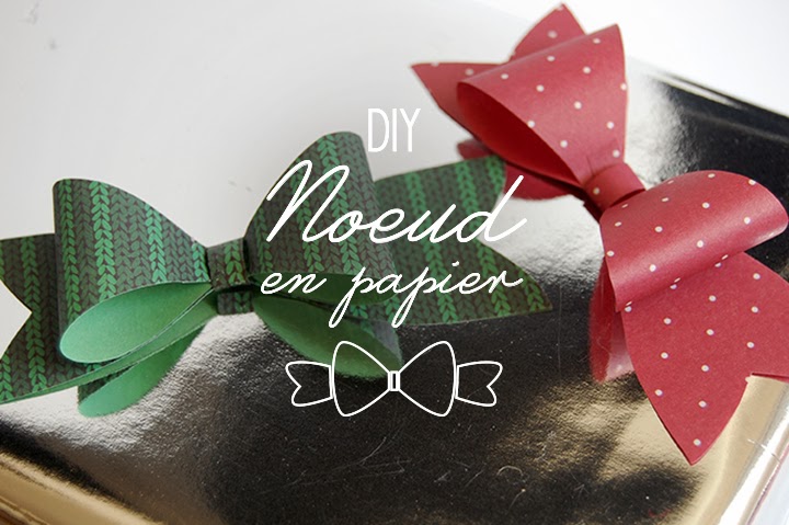 DIY Joli Noeud en papier pour joli paquet cadeau