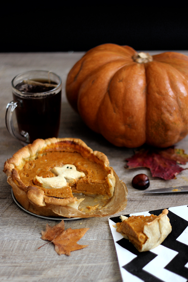 Recette de pumpkin pie (tarte à la citrouille) d'Halloween - Bonjour