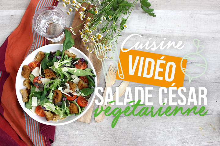 Salade césar végétarienne